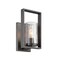 Designers Fountain Elements 6in 1-Light Chrome Industrial Indoor Vanity with Clear Rain Glass Shade 86501-CHA - alternate 1